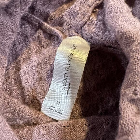 Modern Moments Toddler Girl 3T Purple Pullover Hooded Sweater - Picture 2 of 4